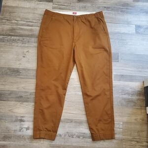 Levi's XX Joggers Chino Jeans Mens XL Tapered Brown Canvas Workwear